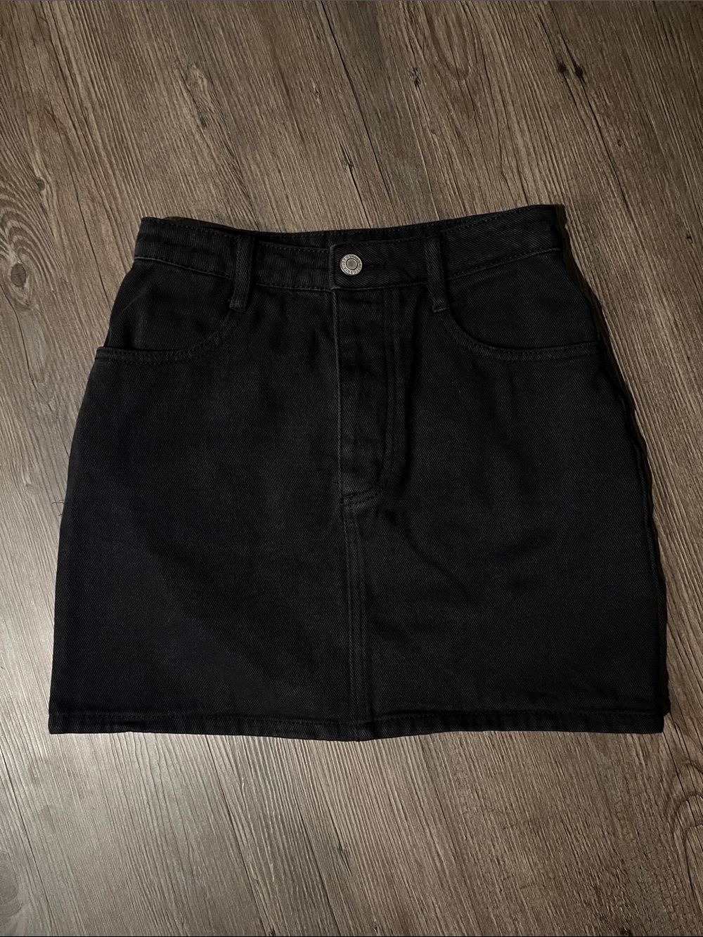 JOHN GALT BRANDY MELVILLE Black Denim Mini Skirt